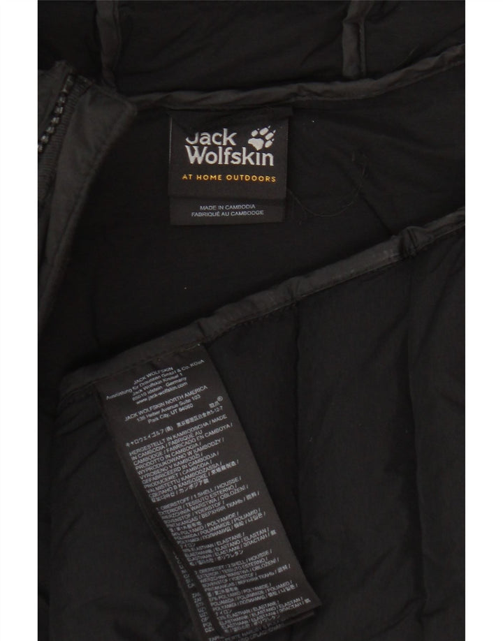Giacca imbottita con cappuccio da donna Jack Wolfskin UK 18 XL nera in poliammide