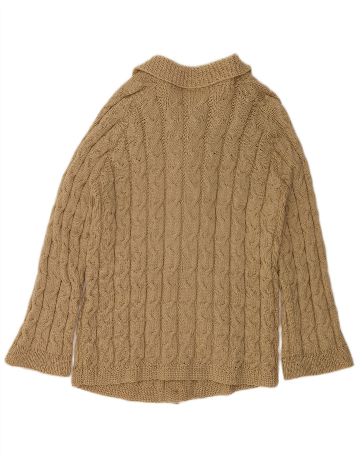 Maglione cardigan da uomo vintage XL Beige