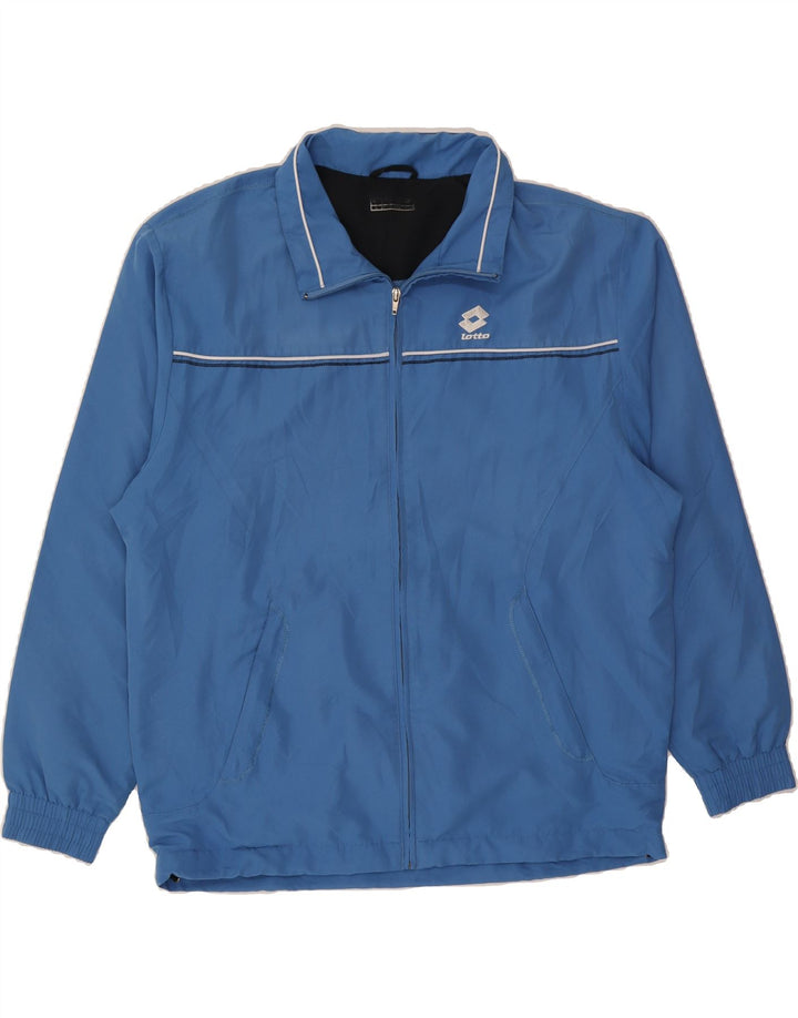 LOTTO Mens Tracksuit Top Jacket Large Blue Polyester Vintage Lotto and Second-Hand Lotto from Messina Hembry 