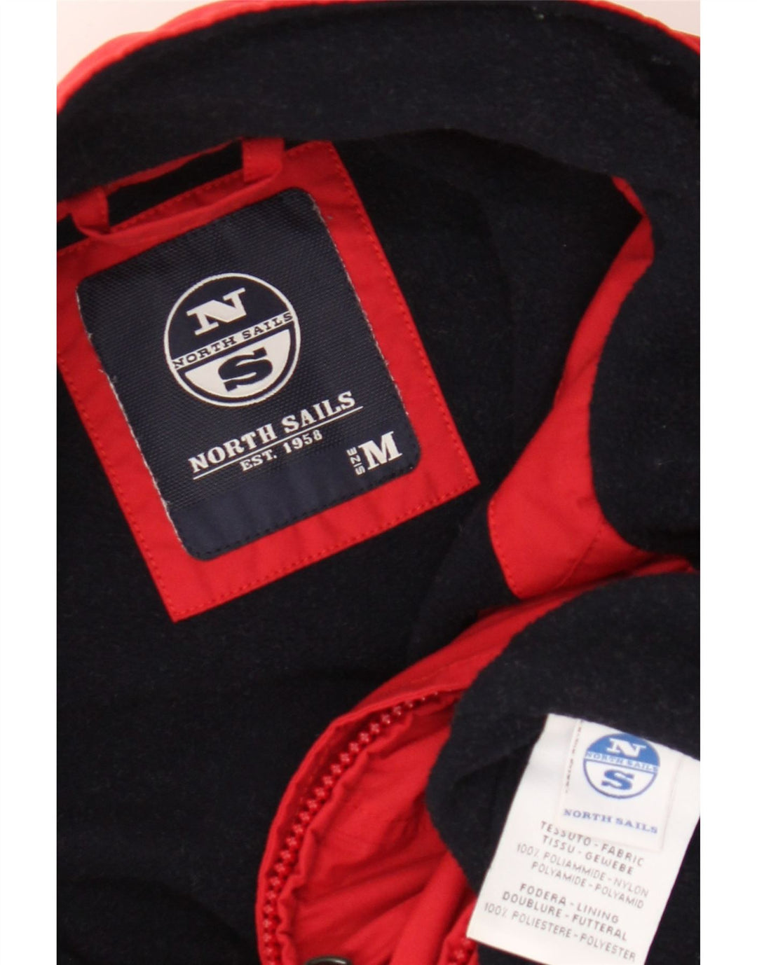 Giubbotto bomber da uomo North Sails UK 38 rosso medio in poliammide