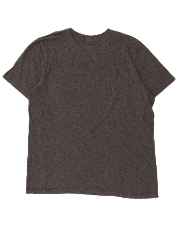 T-shirt Adidas da uomo Top Large in cotone grigio