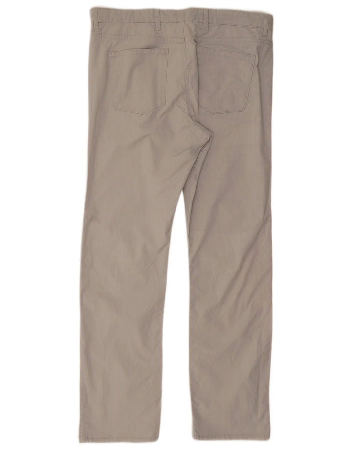 Pantaloni casual dritti Marks & Spencer da uomo blu Harbour W38 L33 grigi