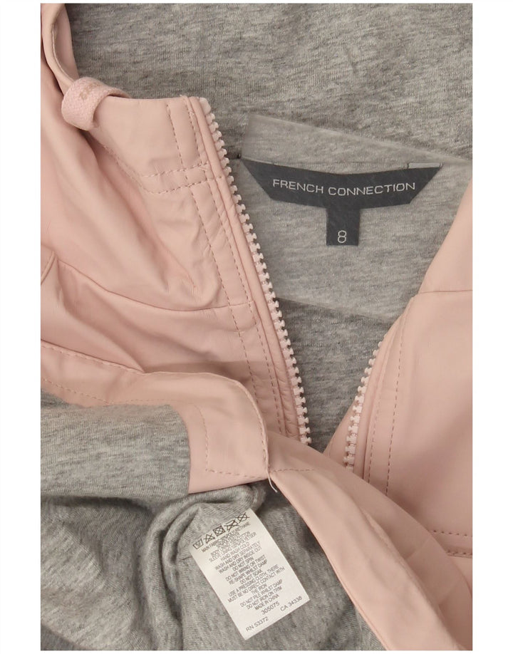 Giacca a vento con cappuccio da donna French Connection US 8 rosa medio