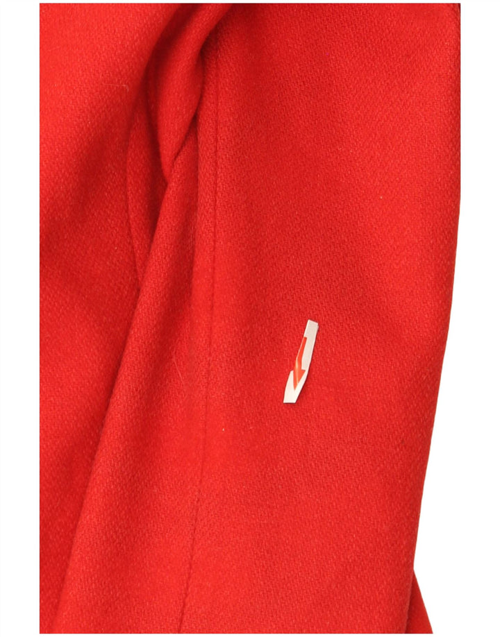 Giacca blazer vintage da donna a 3 bottoni UK 10 piccola rossa