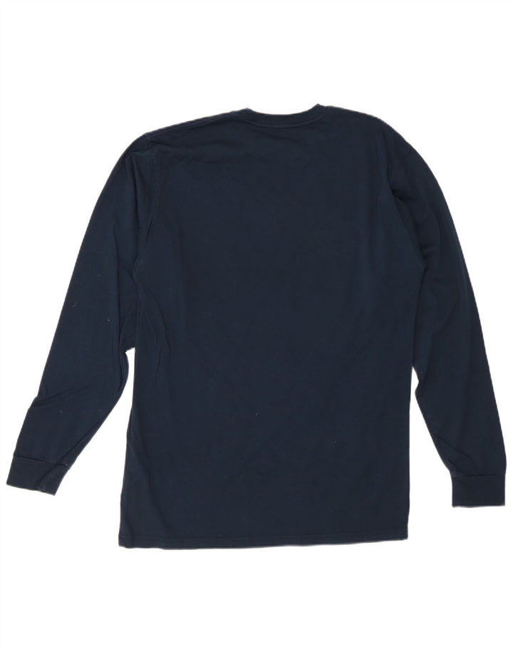 VANS Top grafico da uomo con vestibilità classica, manica lunga, cotone blu navy medio