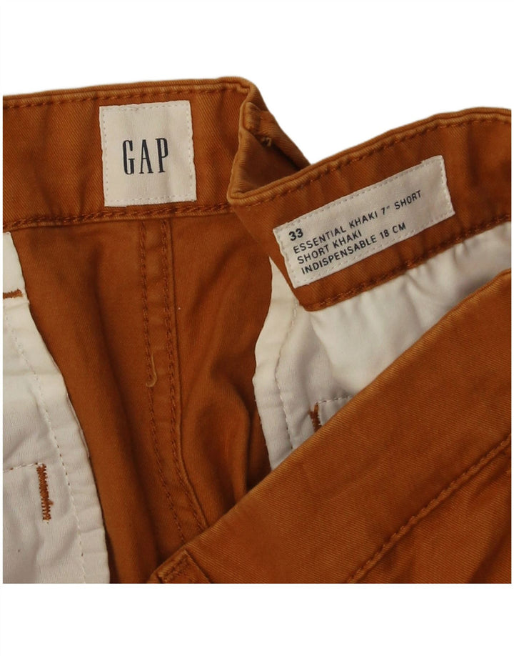 Pantaloncini chino da uomo Gap W33 in cotone marrone medio