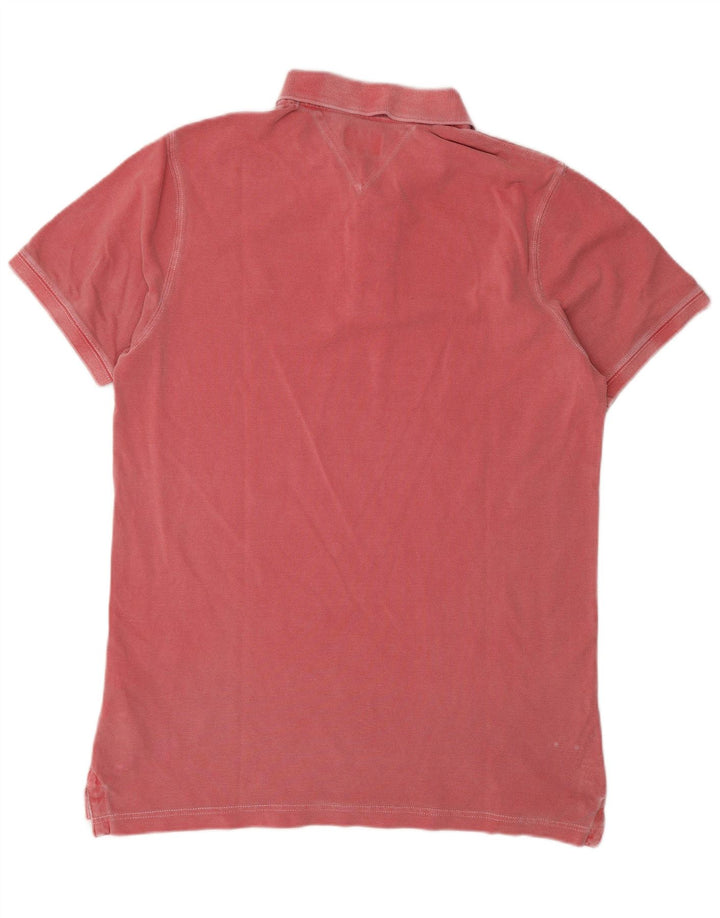 Polo da uomo Tommy Hilfiger grande rossa in cotone