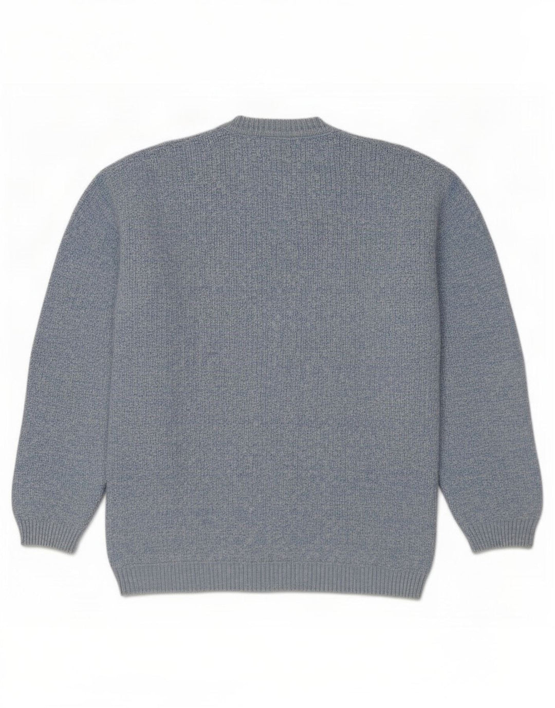 Maglione da uomo Colorado con scollo a V in cotone screziato blu medio
