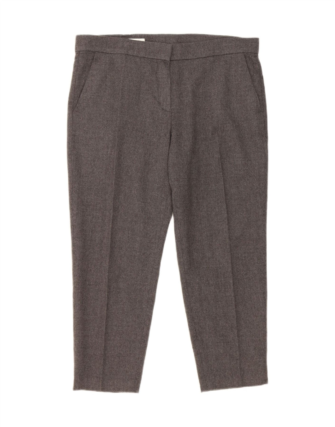 Pantaloni da completo Capri da donna Escada EU 40 Medium W34 L23 Lana grigia