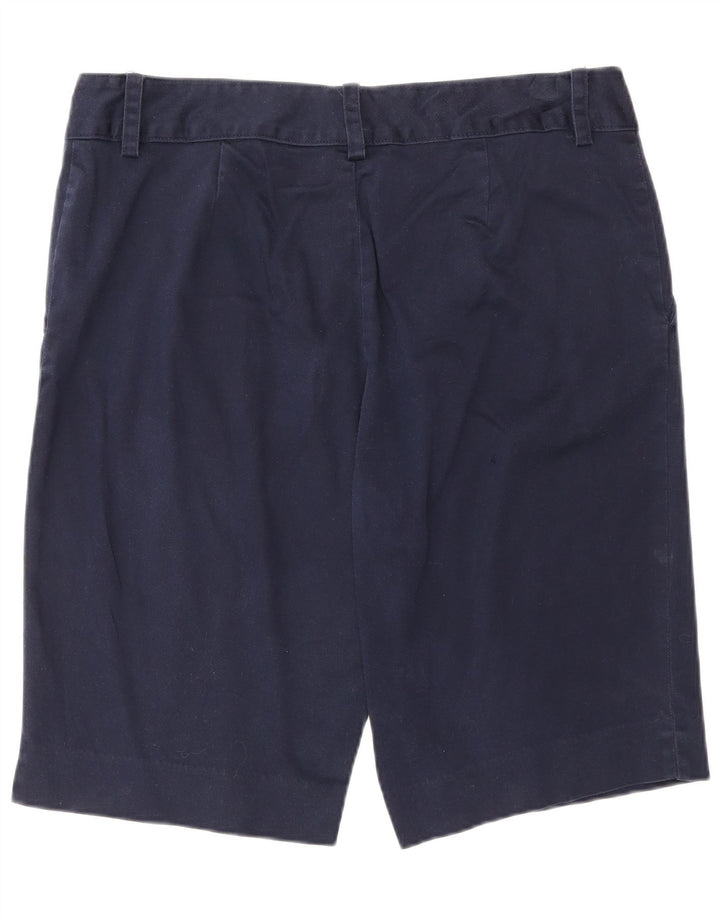 Pantaloncini chino da donna CHAPS US 14 XL W34 cotone blu navy