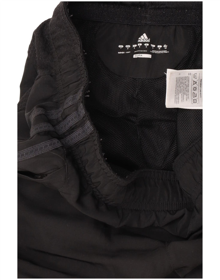 Pantaloni da tuta Adidas Climacool da uomo piccoli in poliestere color block nero