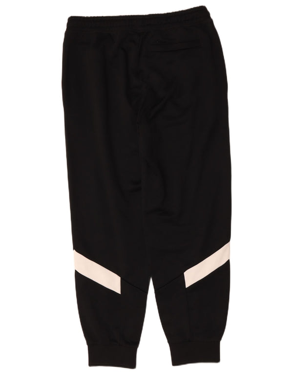 Puma Giacca da tuta da uomo grande in cotone color block nero