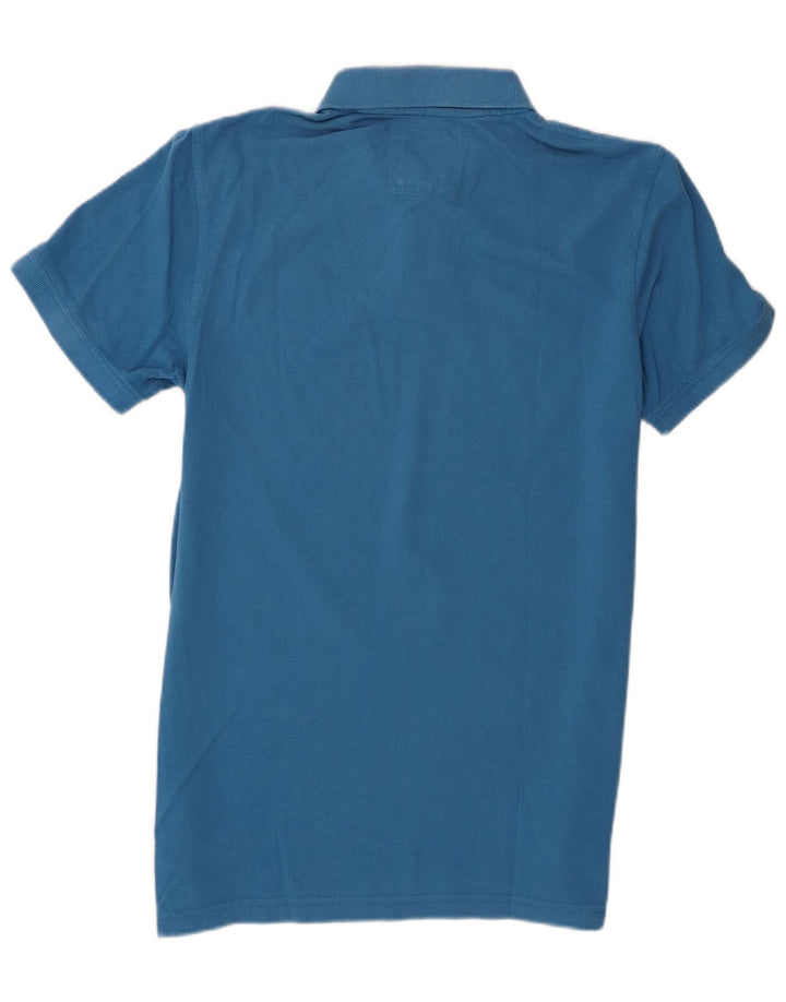 Crew Clothing Polo da uomo in cotone blu medio
