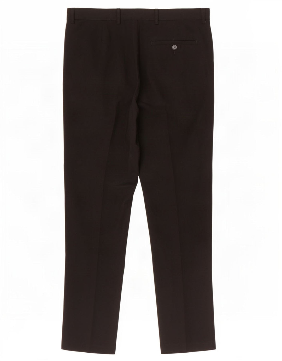 Pantaloni da abito slim da uomo Marks & Spencer W32 L31 poliestere nero