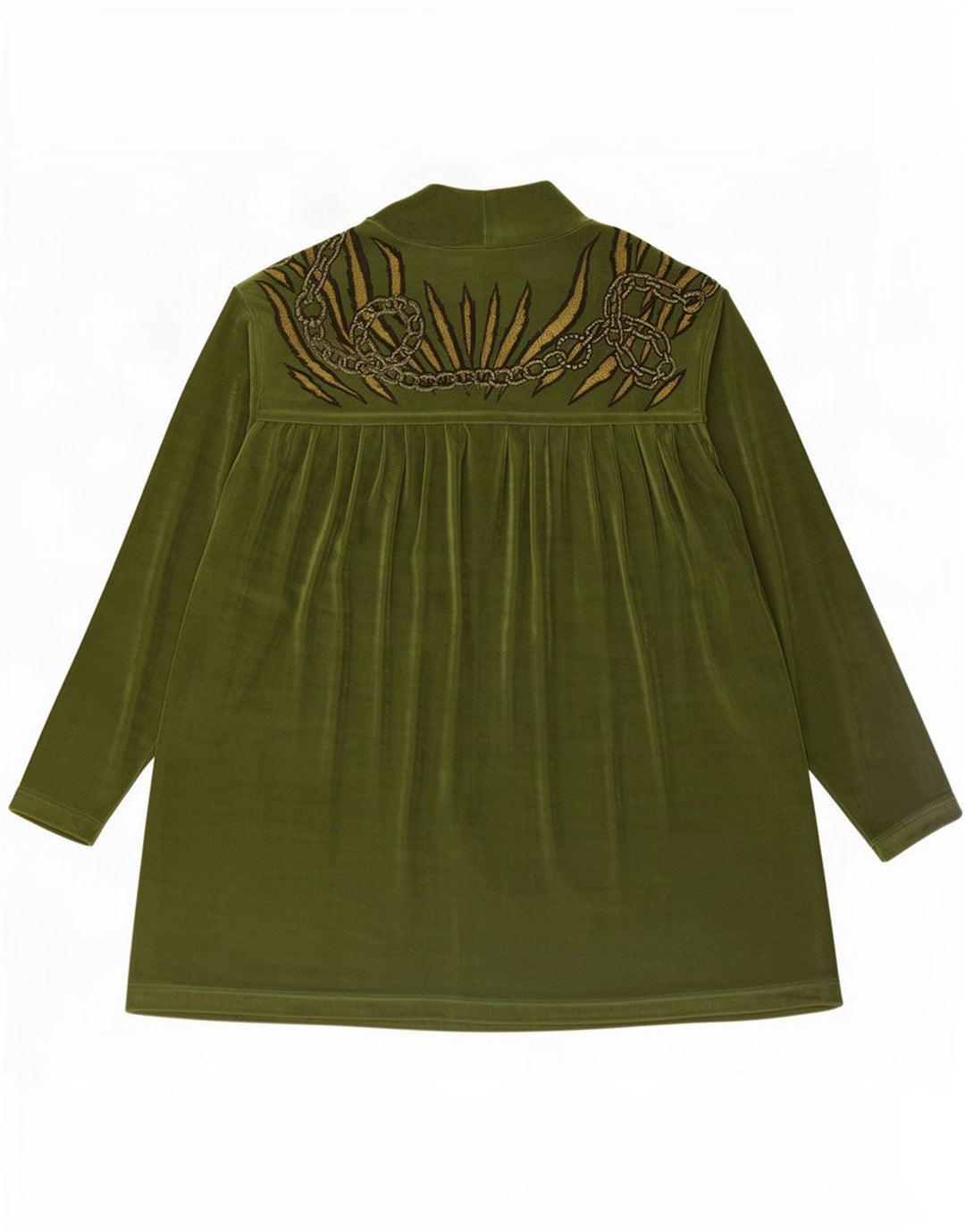 Camicetta da donna oversize con motivo astratto Piccadilly UK 10 piccola verde