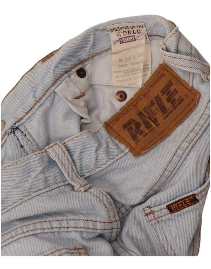 Jeans dritti da uomo Rifle W31 L30 in cotone blu