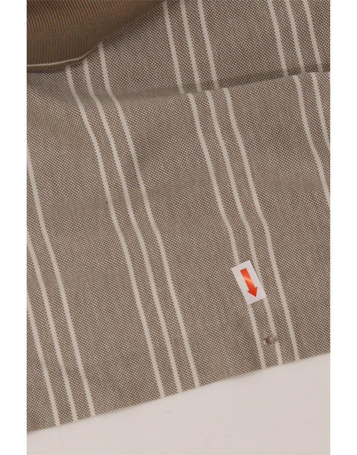 Polo NIKE da uomo UK 39/41 a righe beige medio