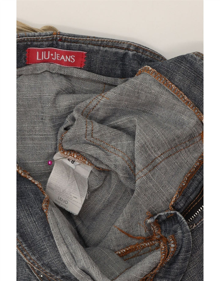 Gonna Denim Donna Liu Jo W28 Cotone Blu Medio