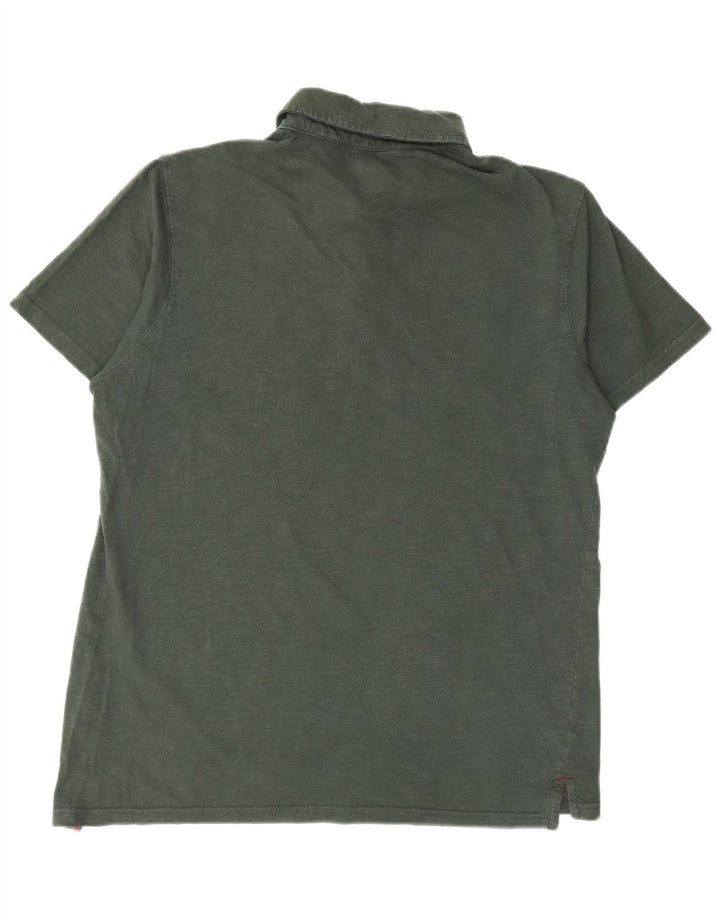 Polo da uomo Mountain Warehouse in cotone kaki medio