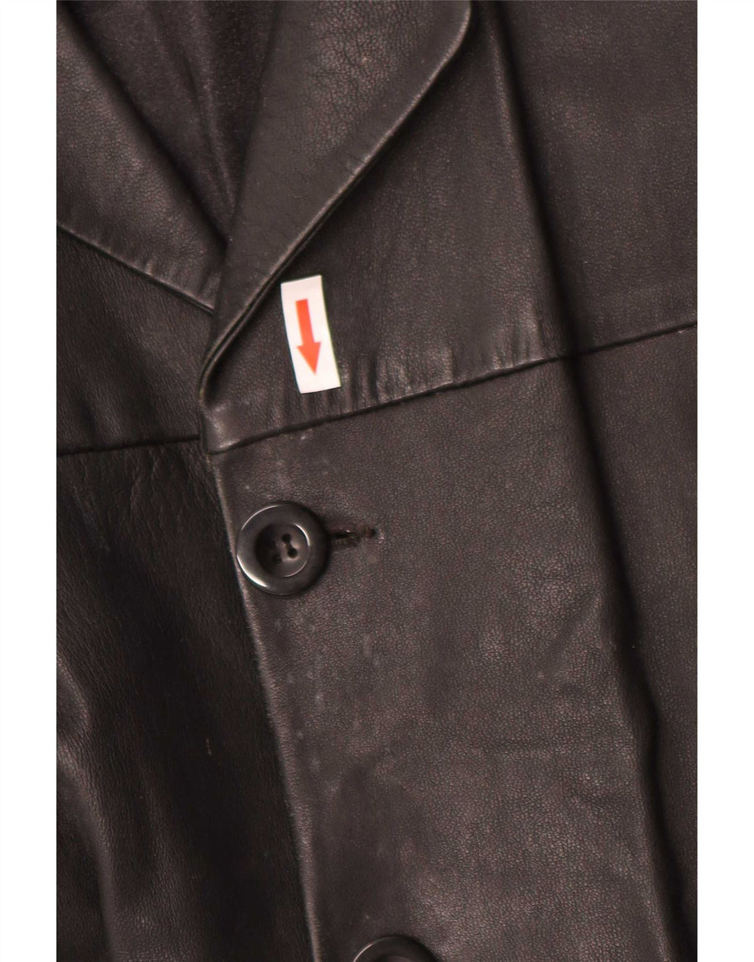 Giacca in pelle vintage da uomo UK 40 grande nera