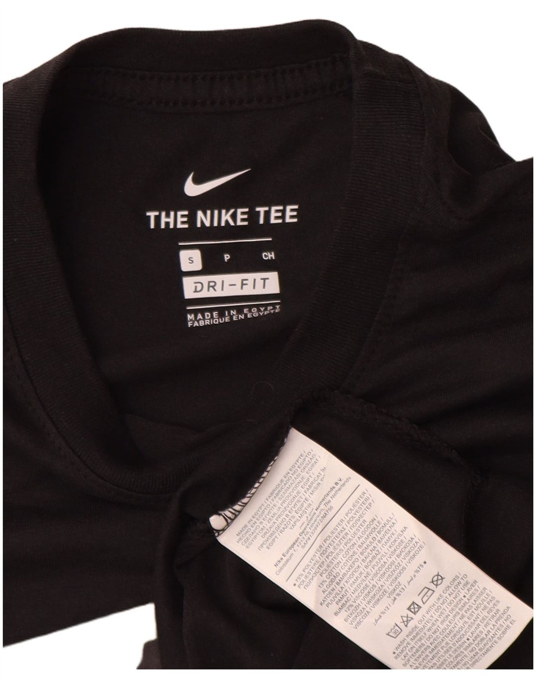 T-shirt grafica Nike Dri Fit da uomo, piccola, in poliestere nero