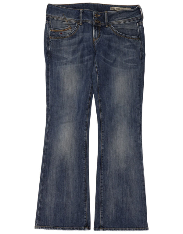 Tommy Hilfiger Donna Sonora Bootcut Jeans W32 L32 Cotone Blu