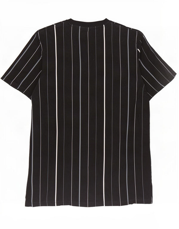 T-shirt Fila da uomo Top Small in cotone a righe nere
