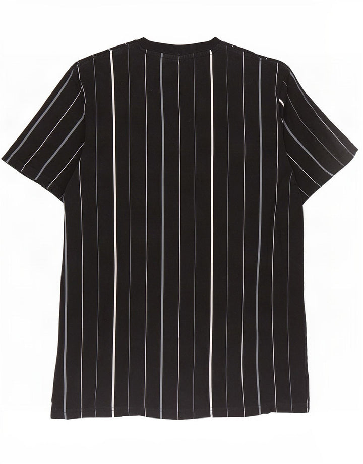 T-shirt Fila da uomo Top Small in cotone a righe nere