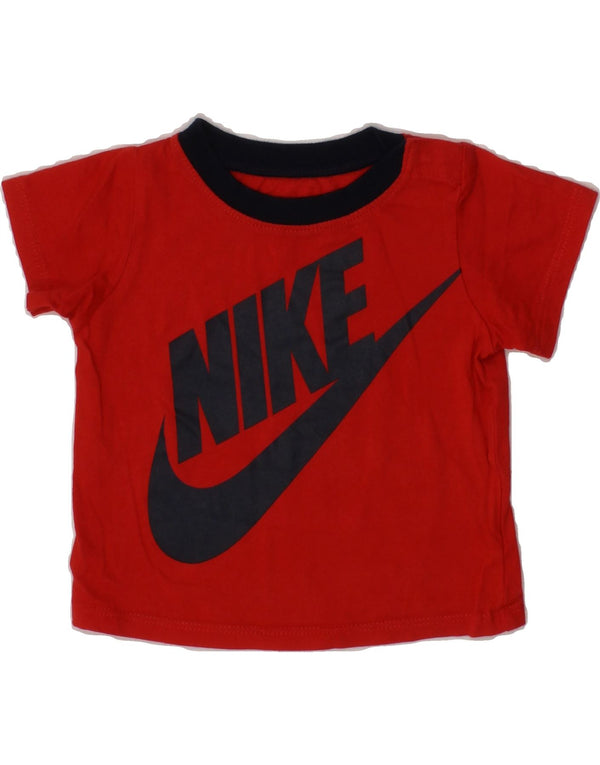 NIKE Baby Boys Graphic T-Shirt Top 3-6 Months Red