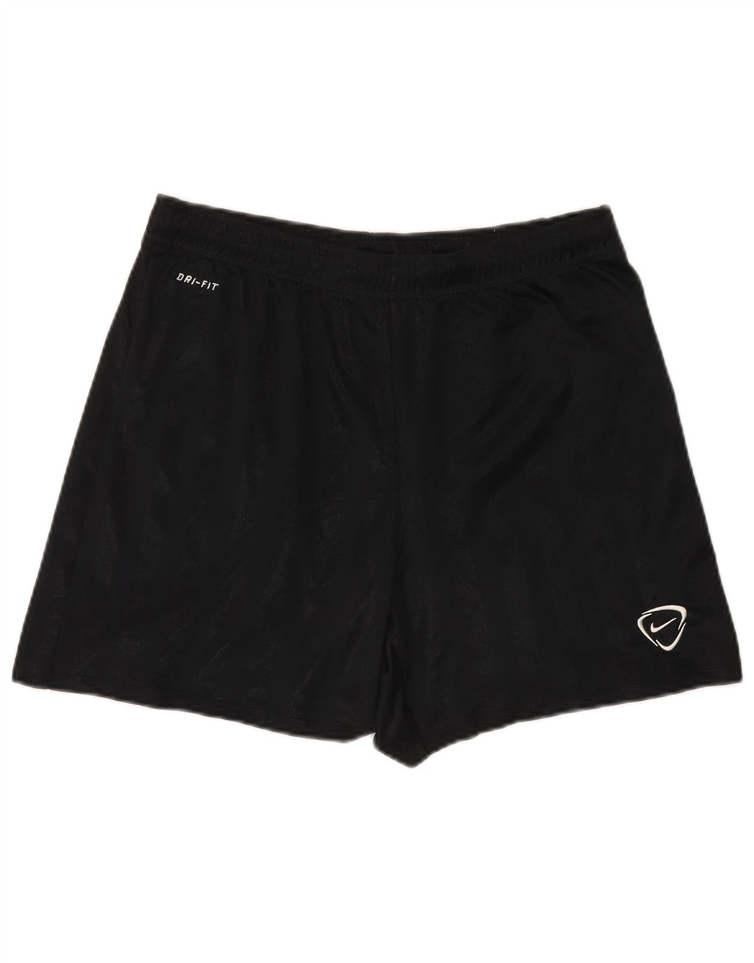 Pantaloncini sportivi Nike Dri Fit da uomo in poliestere a righe nere medie