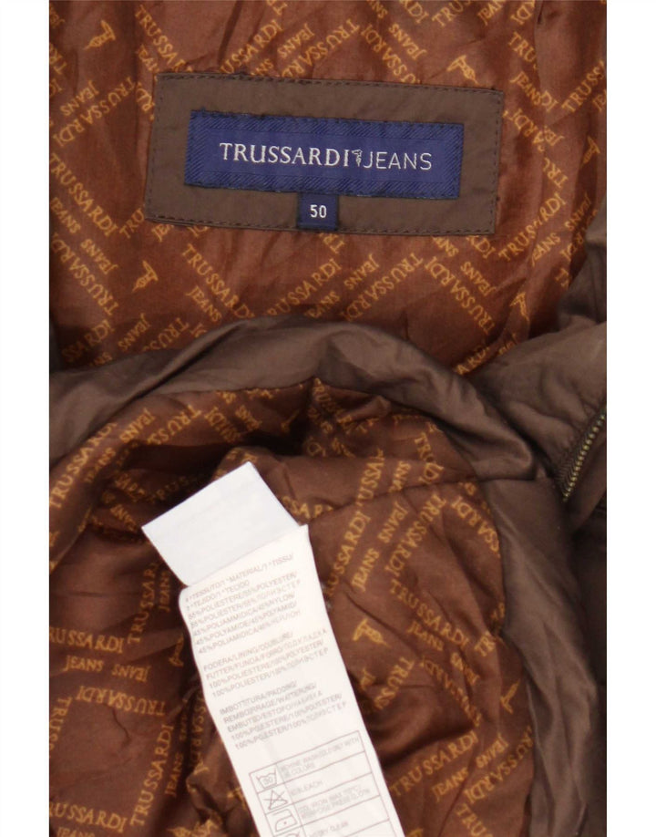 Giubbotto Imbottito Donna Trussardi Jeans IT 50 XL Poliestere Marrone