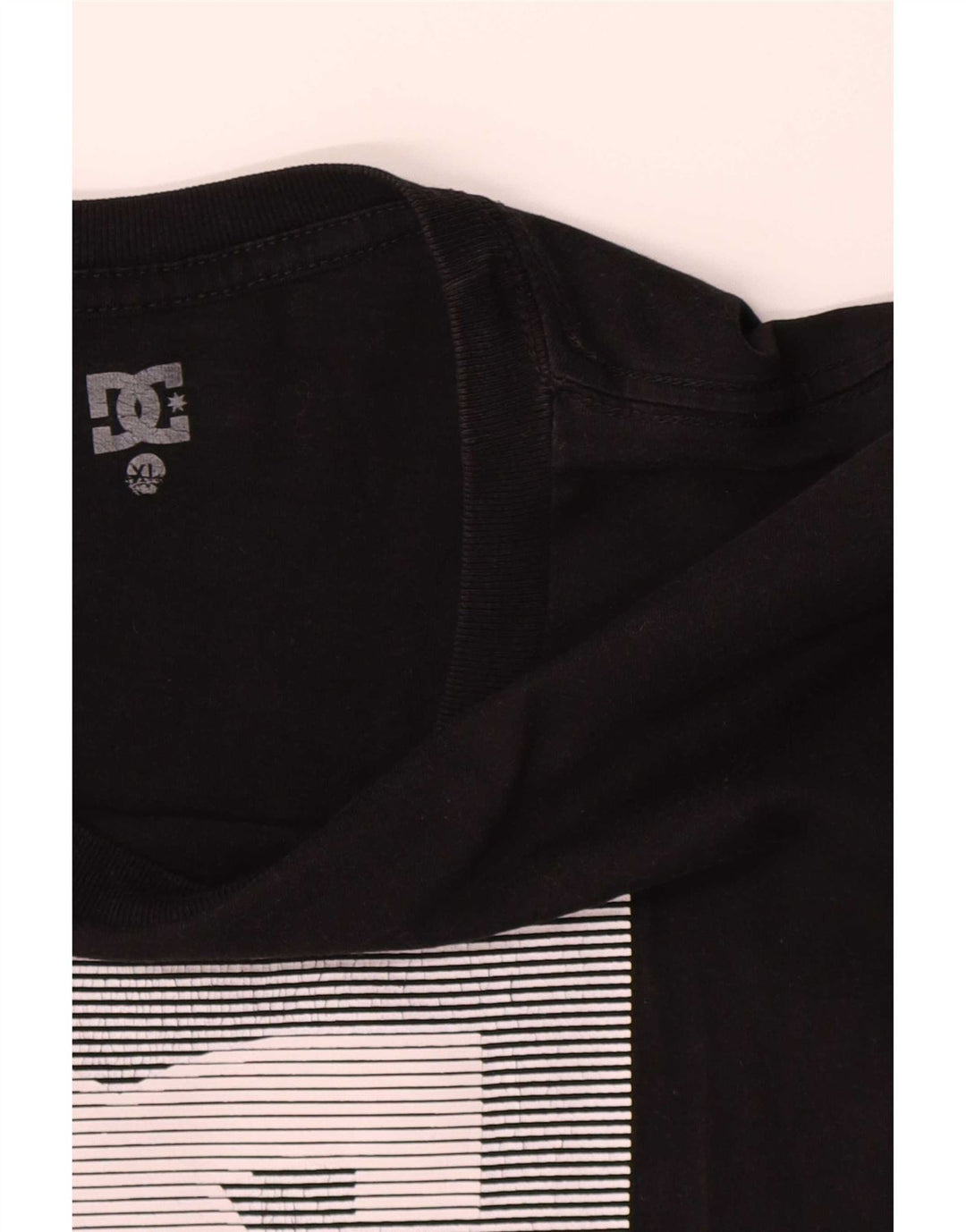 T-shirt grafica da uomo DC Top XL in cotone nero