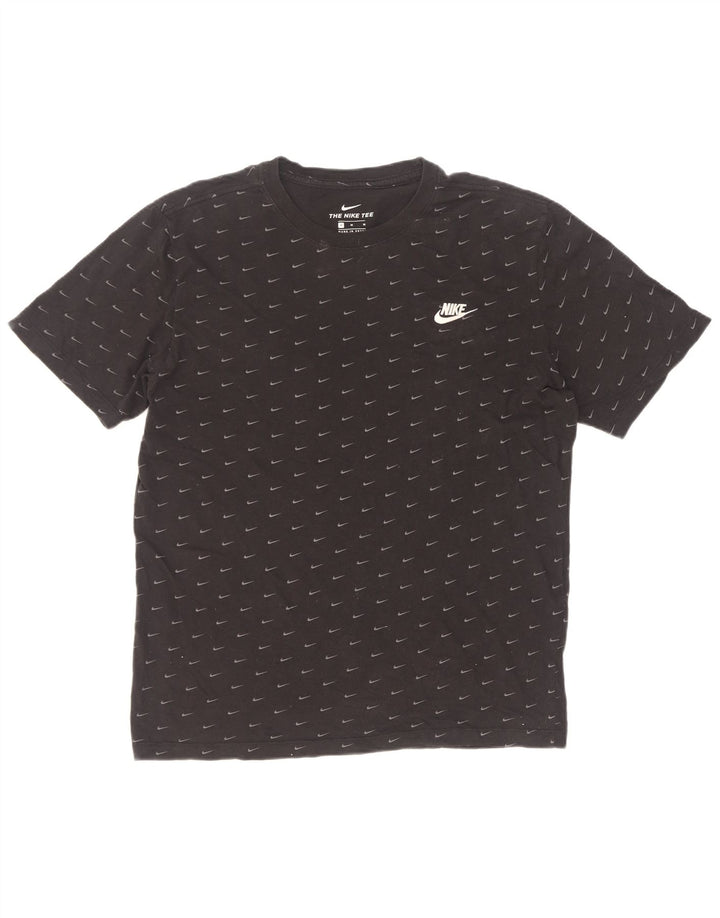 T-shirt grafica da uomo Nike Top in cotone nero medio