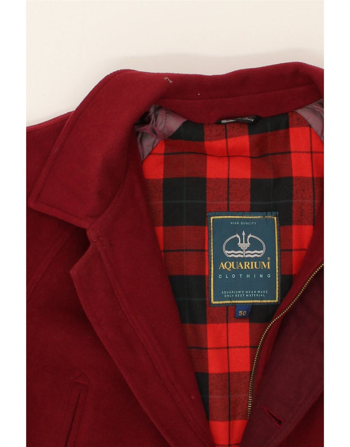 Cappotto Uomo VINTAGE IT 50 Large Rosso