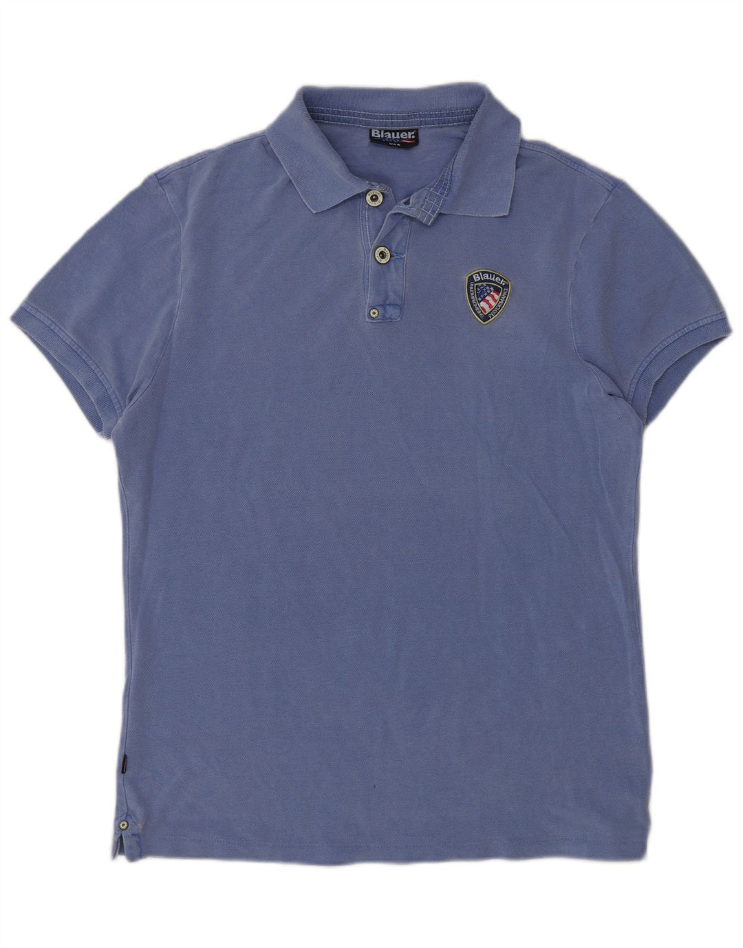 Polo Blauer Uomo Large Blu Cotone