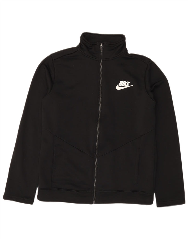 Giacca superiore della tuta da ragazzo Nike 13-14 anni XL poliestere nero