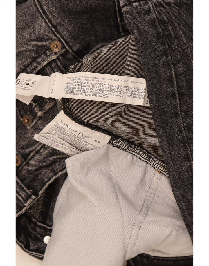 Jeans dritti da donna Zara EU 42 Large W32 L35 Cotone grigio