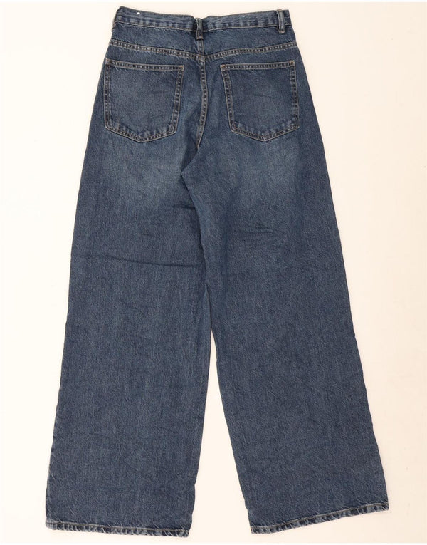 Jeans Zara da donna a gamba larga EU 38 Small W28 L31 Blu