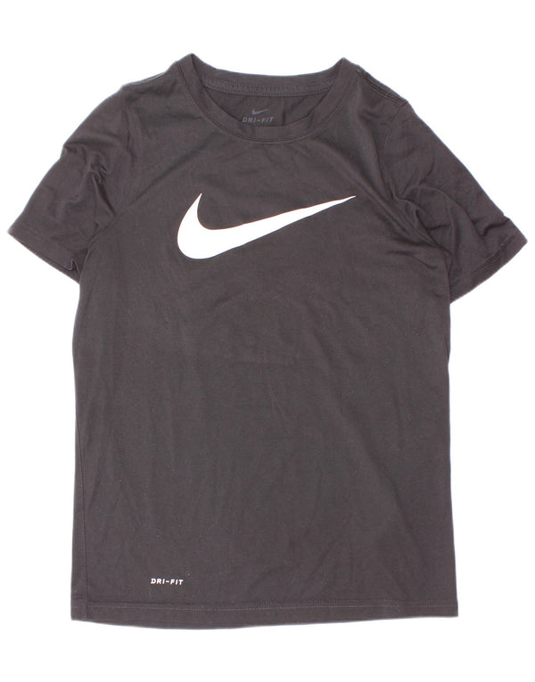 T-shirt grafica Nike da ragazzo Dri Fit Top 10-11 anni poliestere nero medio