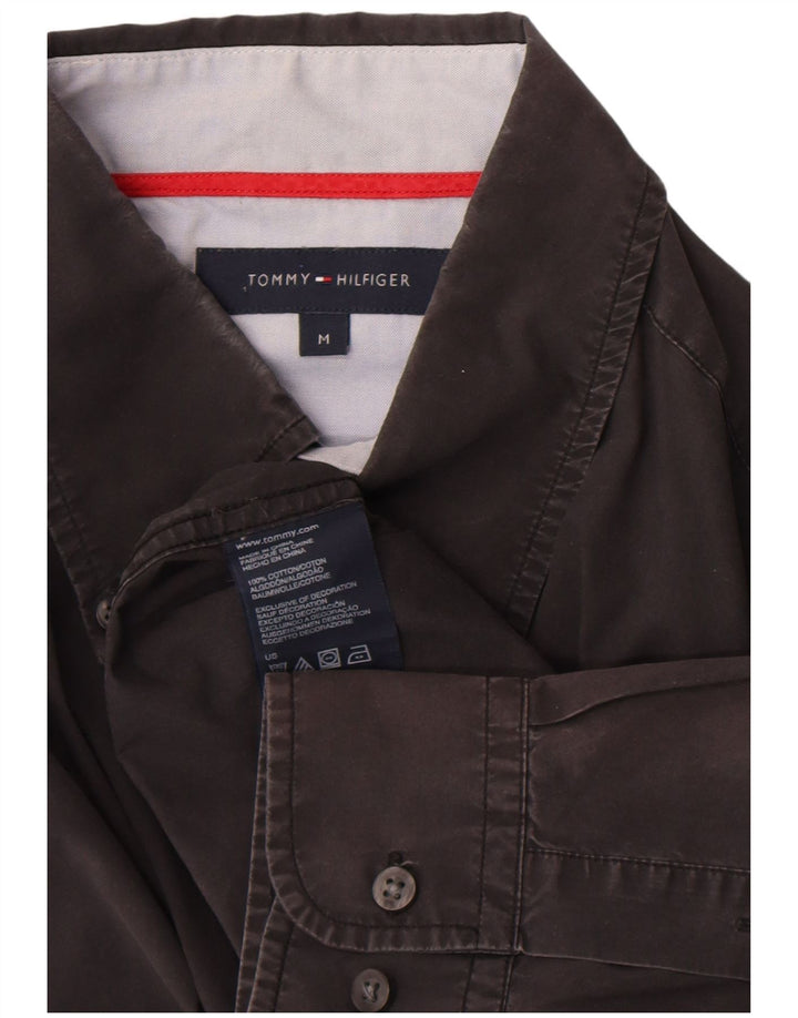 Camicia da uomo Tommy Hilfiger in cotone nero medio