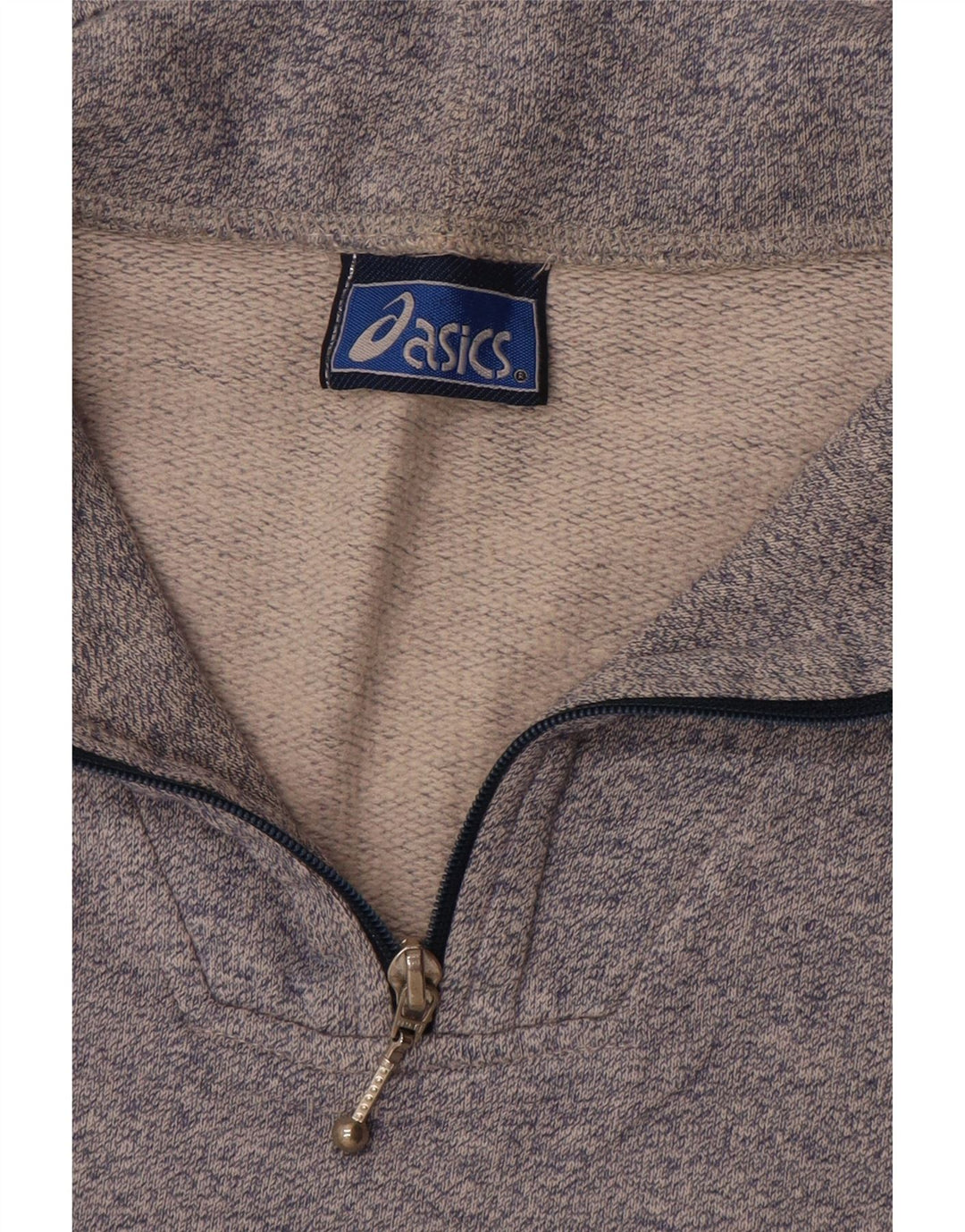 Felpa grafica da donna Asics, maglione UK 16, grande, grigio, color block