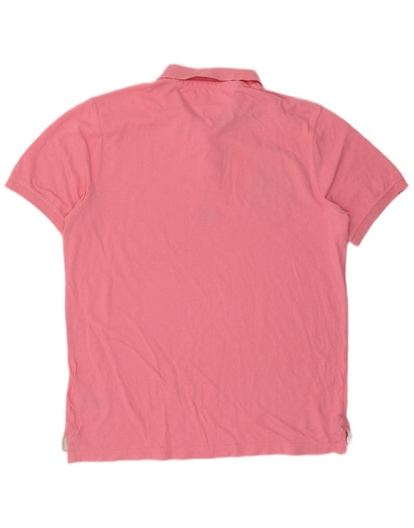 Polo da uomo slim fit grafica Tommy Hilfiger 2XL cotone rosa