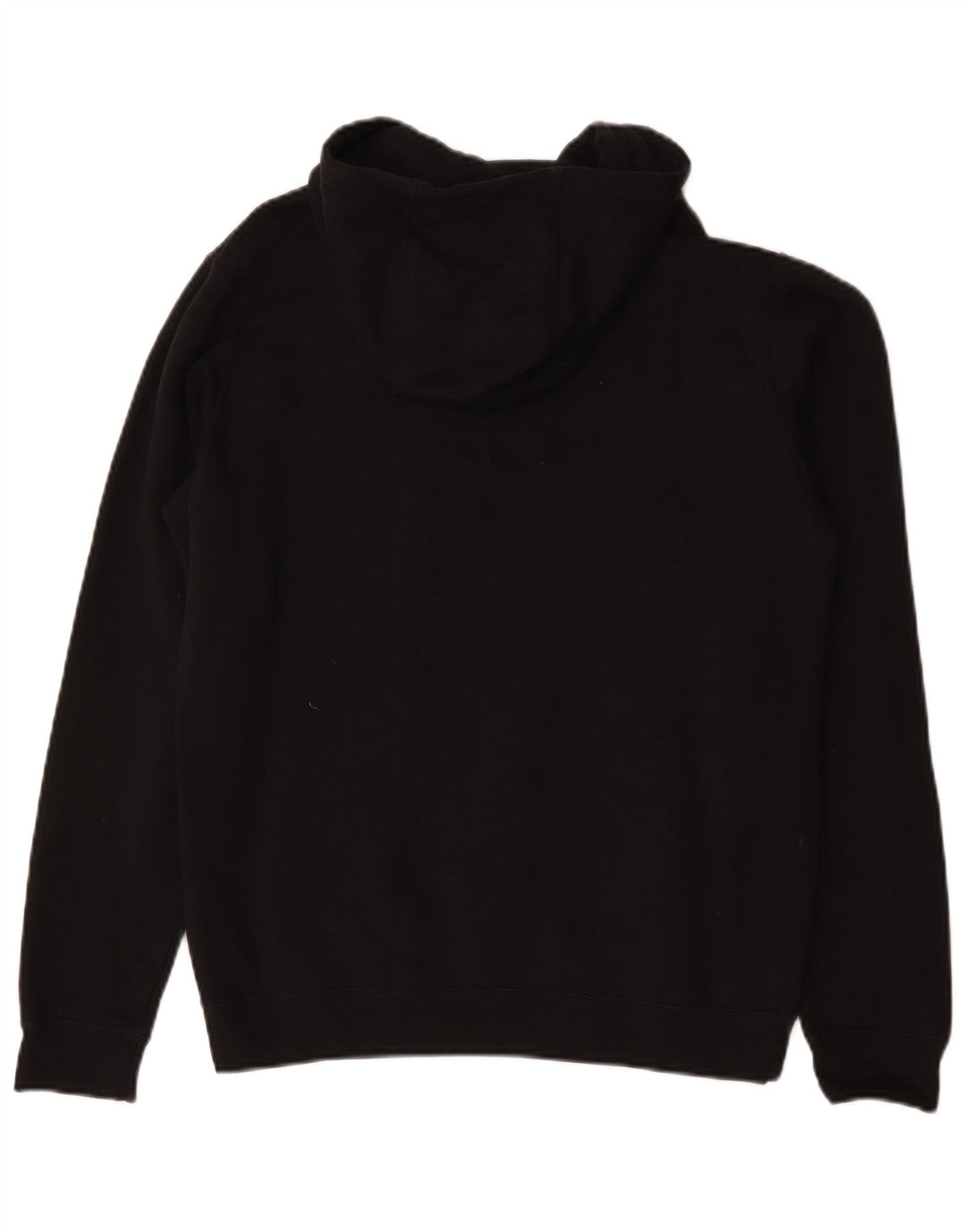 Felpa con cappuccio da uomo Nike, cotone medio nero