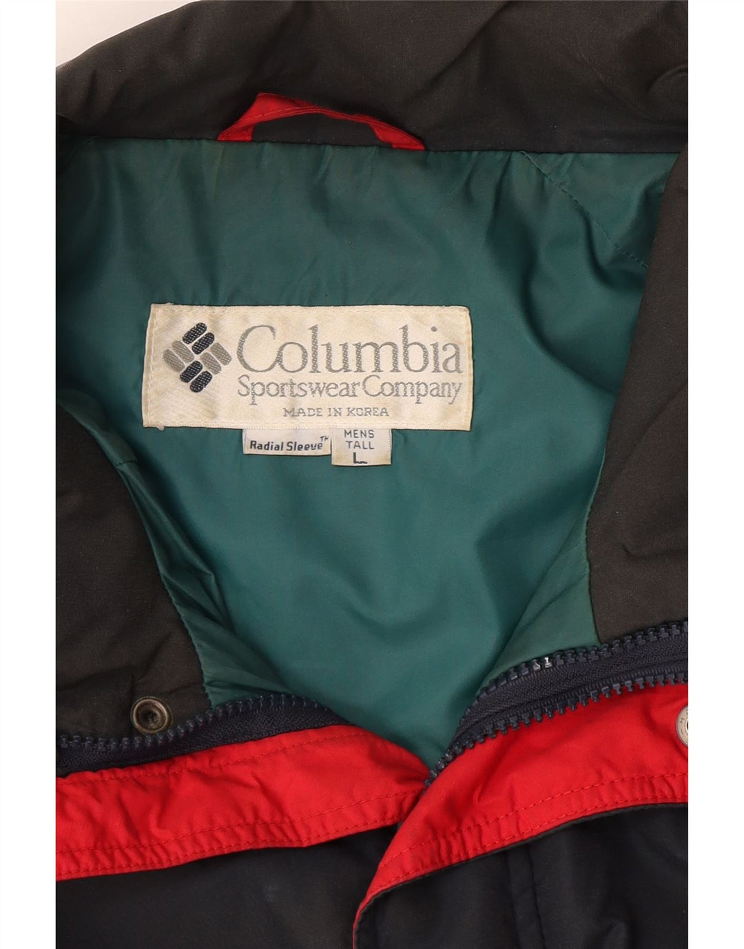 Giacca da sci alta da uomo Columbia UK 40 Large Blu Navy Colourblock