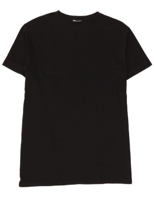 Abito T-shirt Zara da donna UK 14 medio nero