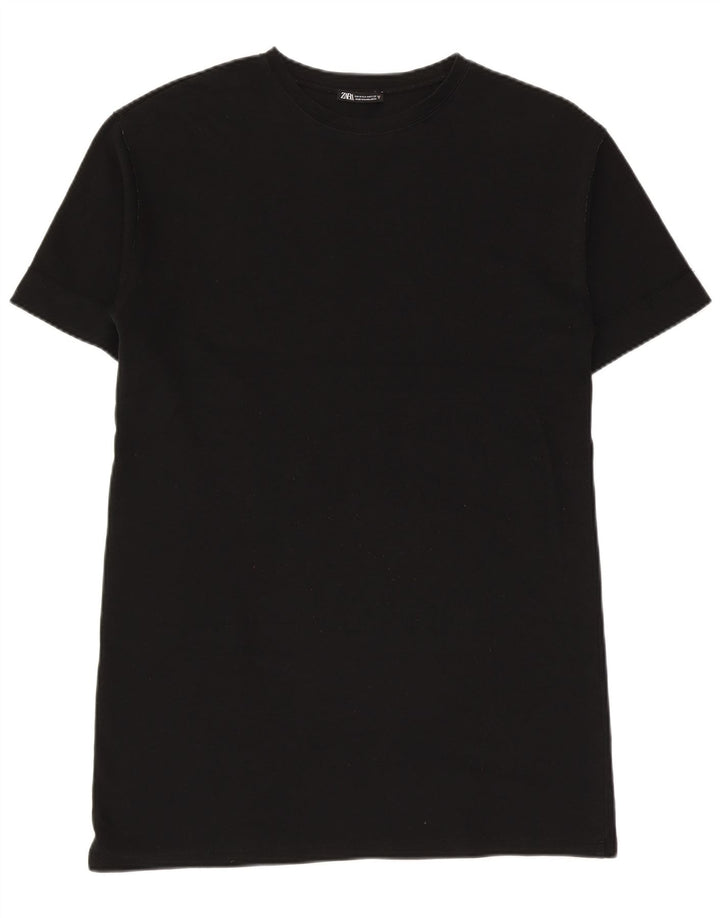 Abito T-shirt Zara da donna UK 14 medio nero