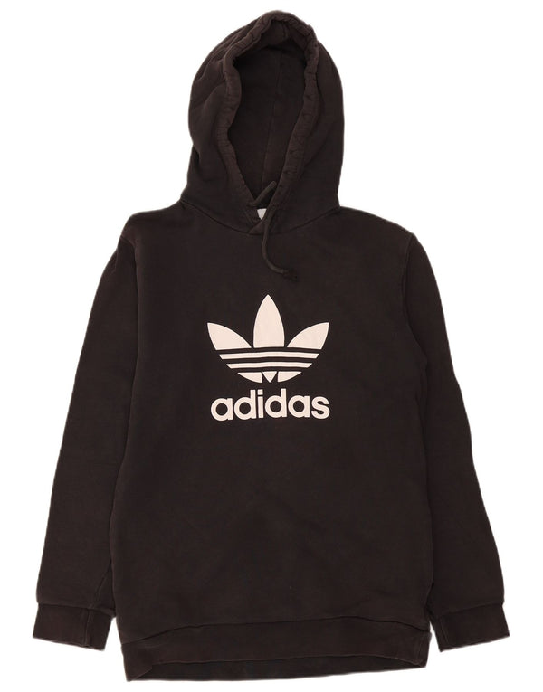 Maglione con cappuccio grafico da uomo ADIDAS piccolo in cotone nero