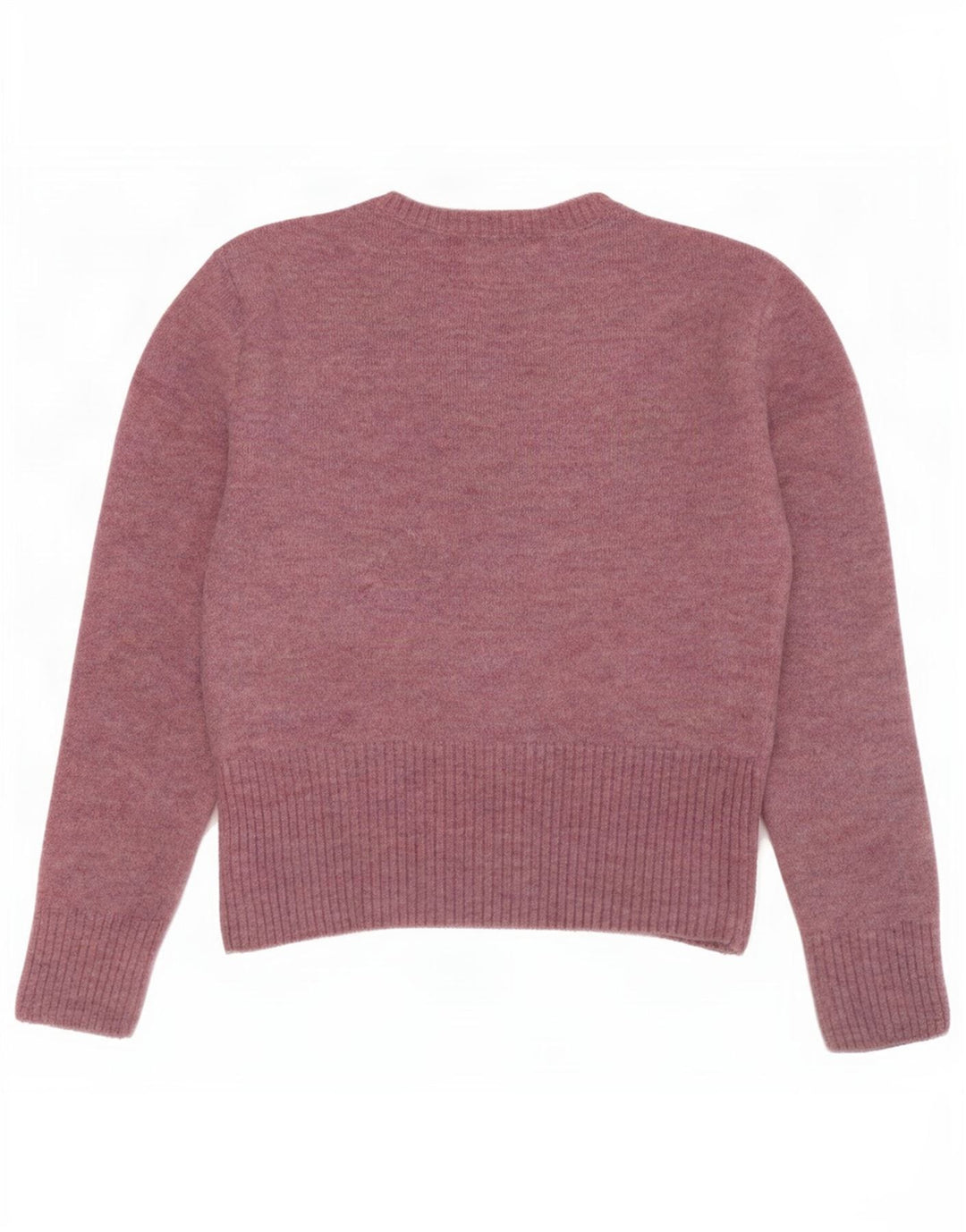 Maglione maglione con scollo a barca da donna Zara UK 12 Nylon rosa medio