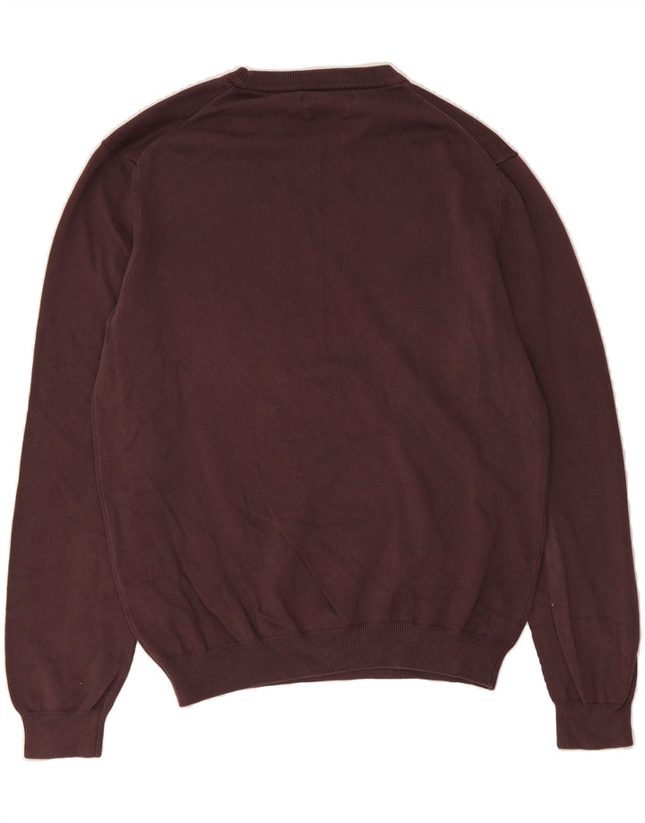 REPLAY Mens Crew Neck Jumper Sweater Medium Maroon Cotton Vintage Replay and Second-Hand Replay from Messina Hembry 