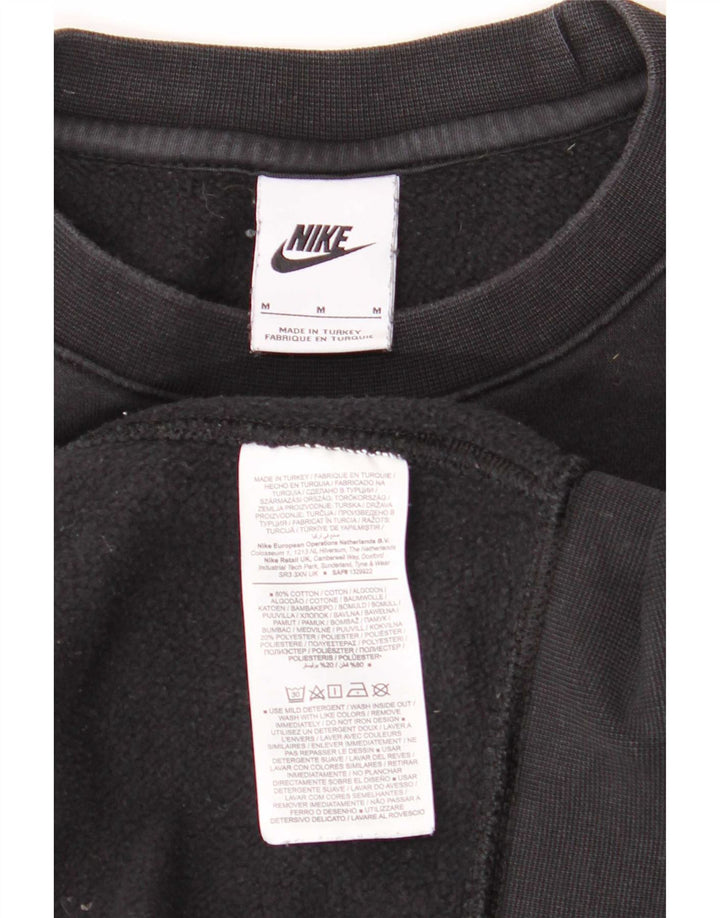 Felpa grafica da uomo Nike Felpa media in cotone nero